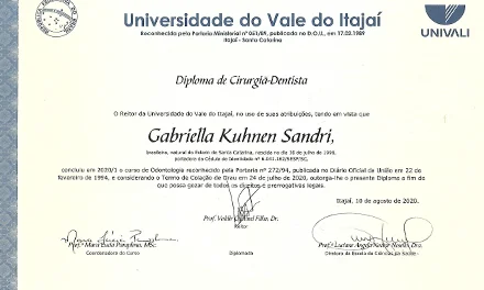 Certificado 4 Dra. Gabriella Sandri