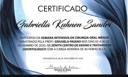 Certificado 5 Dra. Gabriella Sandri